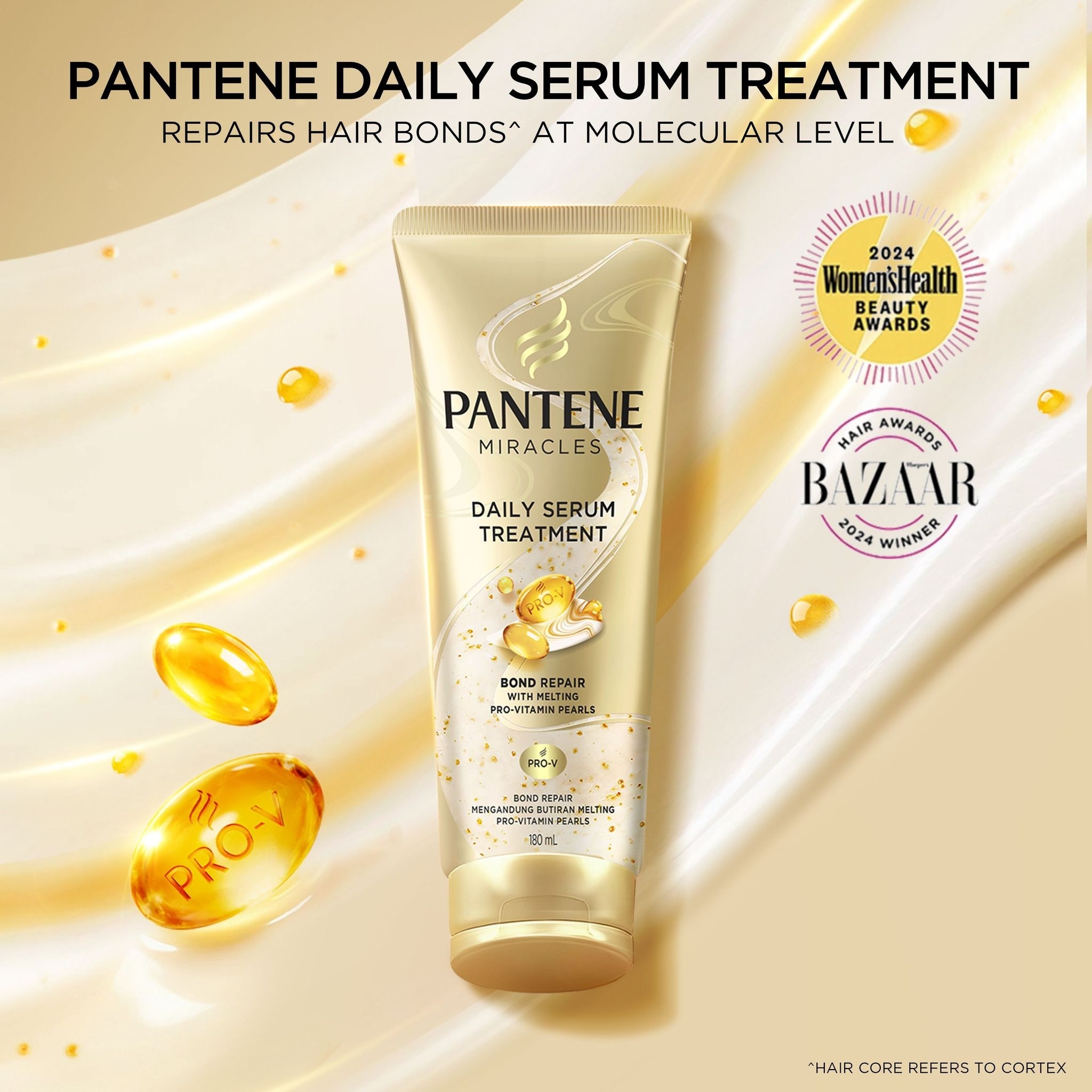 PANTENE Pro-V Miracles Daily Serum Treatment 180ml Bundle