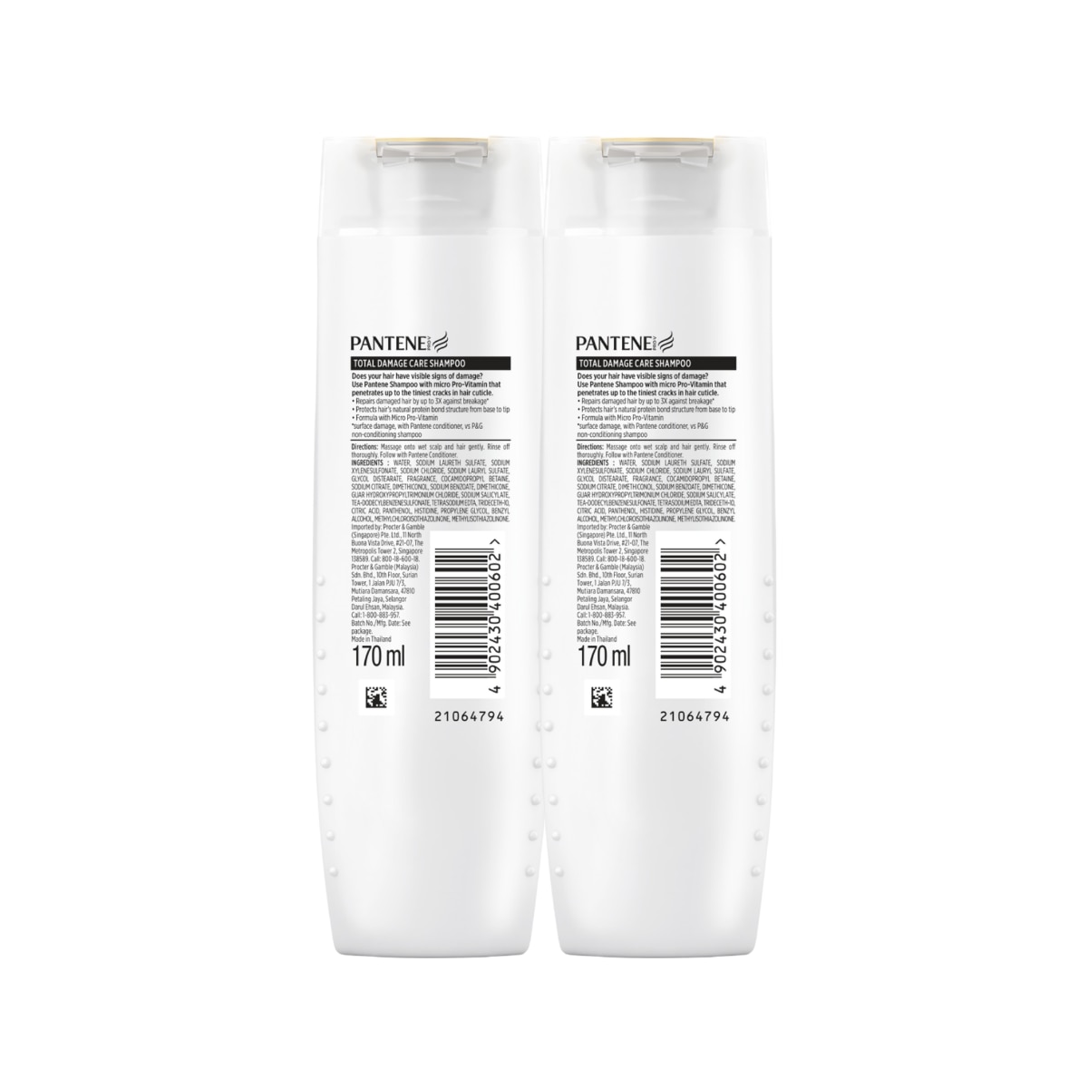 PANTENE Shampoo Damage Care 170ml Buy 1 Get the 2nd at 50% Off