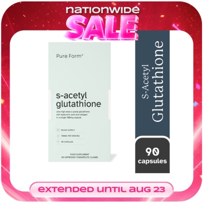 PURE FORM - PURE FORM S-Acetyl Glutathione with Hyaluronic Acid and Collagen Capsule image