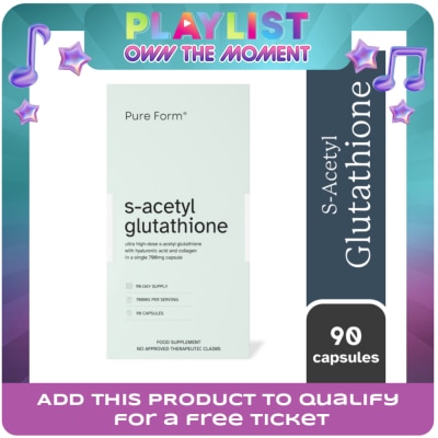 PURE FORM - PURE FORM S-Acetyl Glutathione with Hyaluronic Acid and Collagen Capsule