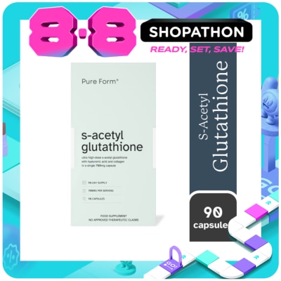 PURE FORM, PURE FORM S-Acetyl Glutathione with Hyaluronic Acid and Collagen Capsule