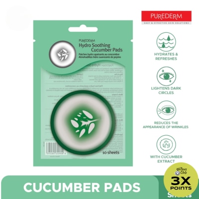PUREDERM Hydro Soothing Ccumber Pads 10s