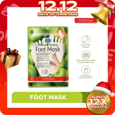 PUREDERM Intensive Healing Foot Mask 1 Pair