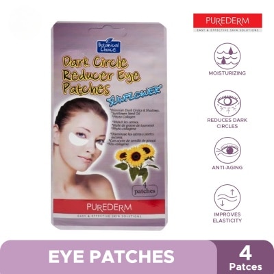 PUREDERM Dark Circle Reducer Eye Patches Sunflower 4pcs