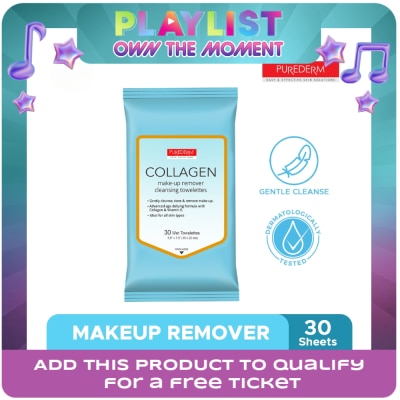 PUREDERM - PUREDERM Collagen Makeup Remover Cleansing Wipes 30 Sheets
