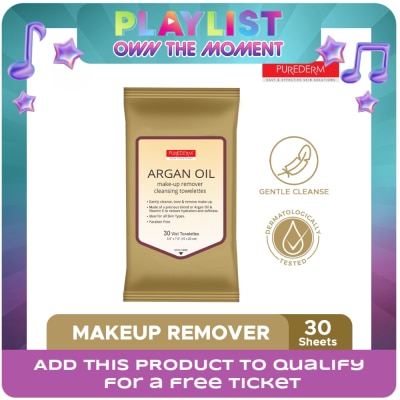 PUREDERM - PUREDERM Argan Makeup Remover Cleansing Wipes 30 Sheets