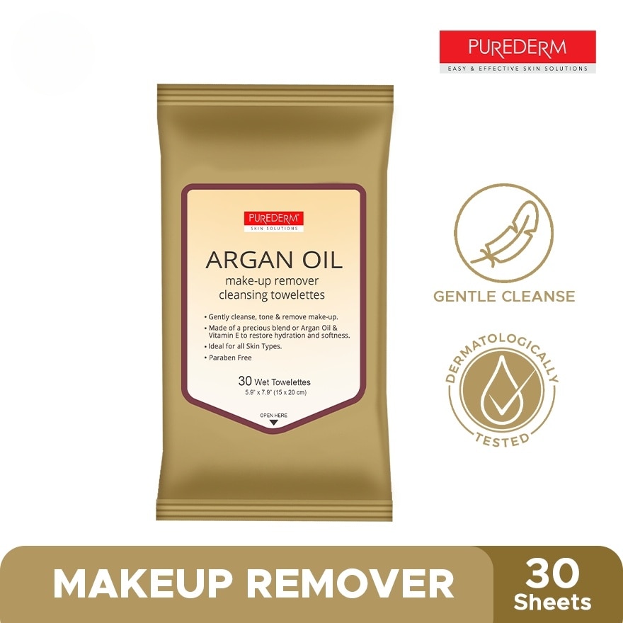 Make Up Remover Cleansing Tissue Argan Oil 30sheets