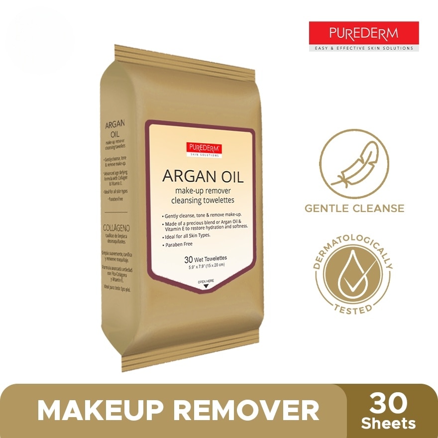 Make Up Remover Cleansing Tissue Argan Oil 30sheets