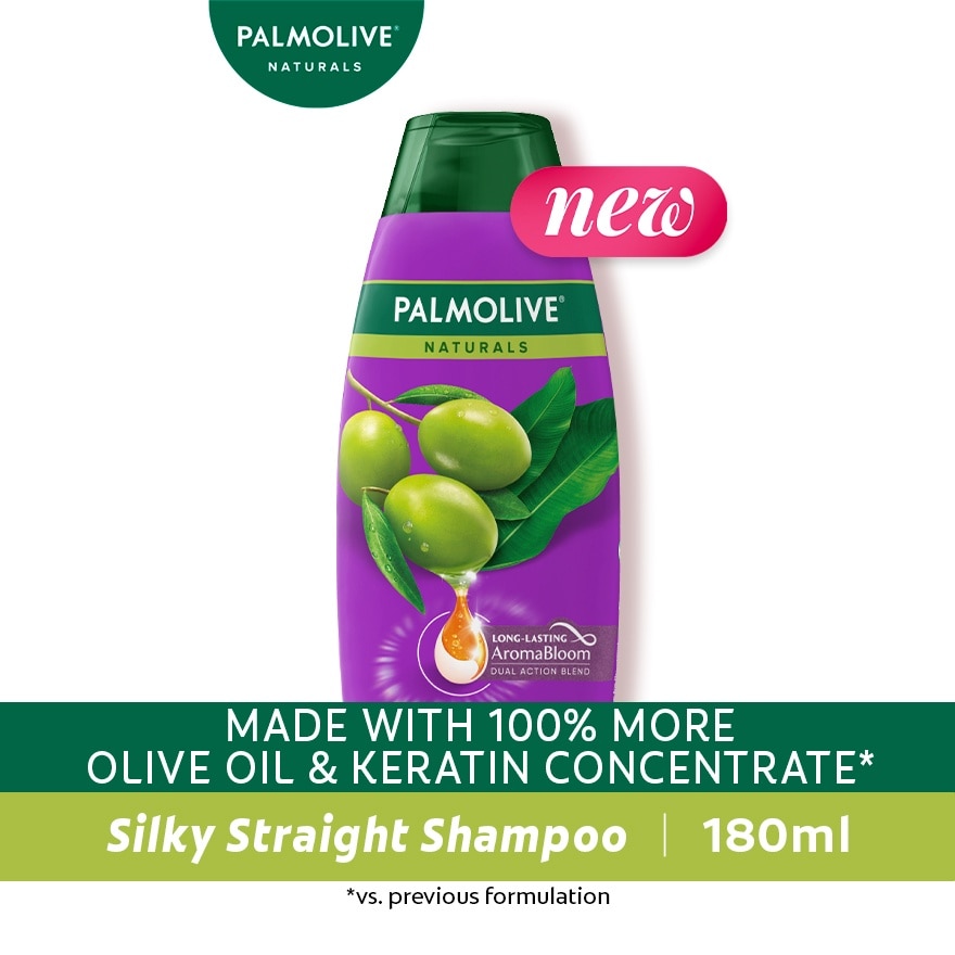 Palmolive Naturals Silky Straight Shampoo 180mL image