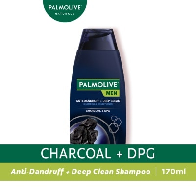 PALMOLIVE Men Anti Dandruff  Deep Clean Shampoo and Conditioner Charcoal  CLZ 170ml