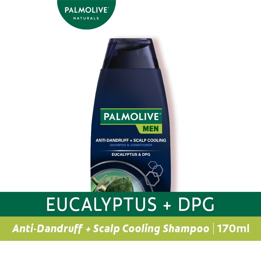 Palmolive Men Eucalyptus Anti-Dandruff + Scalp Cooling Shampoo 170mL image