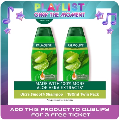 PALMOLIVE - Naturals Ultra Smooth Shampoo 180ml Twin Bottle