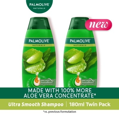 PALMOLIVE - Palmolive Naturals Ultra Smooth Shampoo 180mL Twin Value Pack image