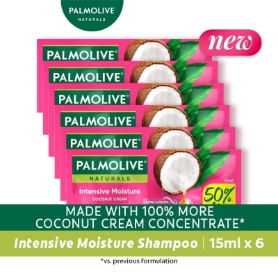 PALMOLIVE - Palmolive Naturals Intensive Moisture Shampoo 15mL Triple Sachet Pack of 6 image