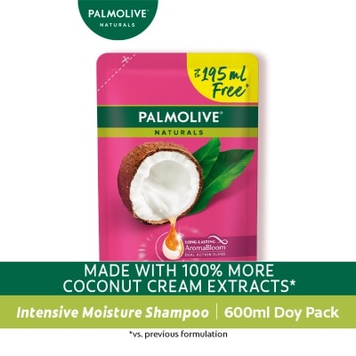 PALMOLIVE Naturals Intensive Moisture Shampoo Coconut Cream Refill Pack 600mL