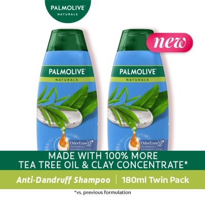 PALMOLIVE - Palmolive Naturals Anti-Dandruff + Scalp Health Shampoo 180mL Twin Value Pack image