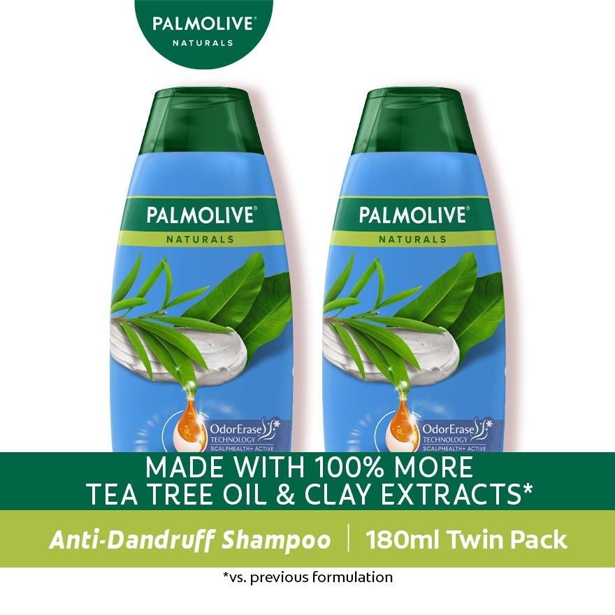 PALMOLIVE Naturals Anti-Dandruff Shampoo 180ml Buy 2 Get 2nd At 50% Off