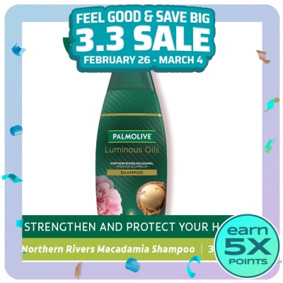 PALMOLIVE PALMOLIVE Luminous Oils Macadamia Argan Oil & Camellia Shampoo 350ml