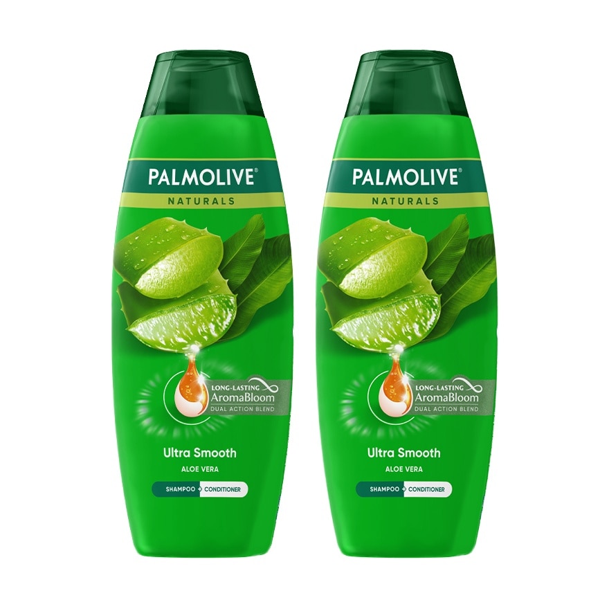 Palmolive Naturals Ultra Smooth Shampoo 180mL Twin Value Pack image
