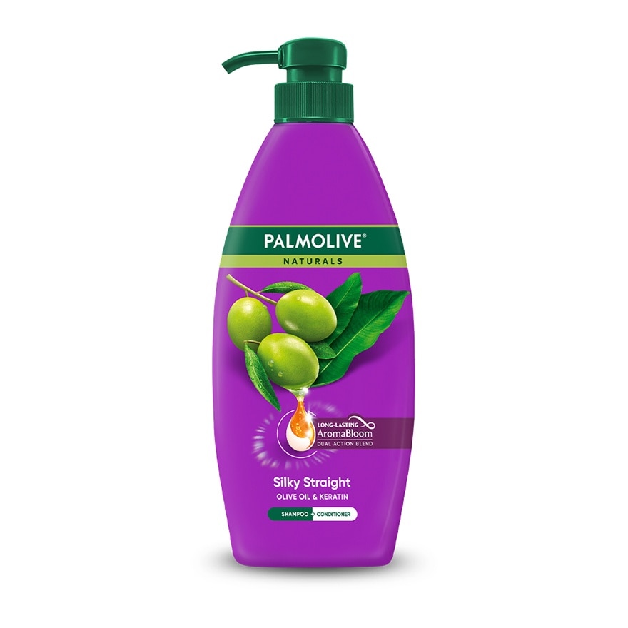 Palmolive Naturals Silky Straight Shampoo 600mL Doy Pack image
