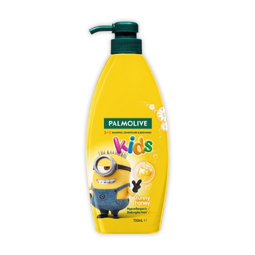 Kids 3-in-1 Shampoo, Body Wash and Conditioner Funny Honey 700ml image