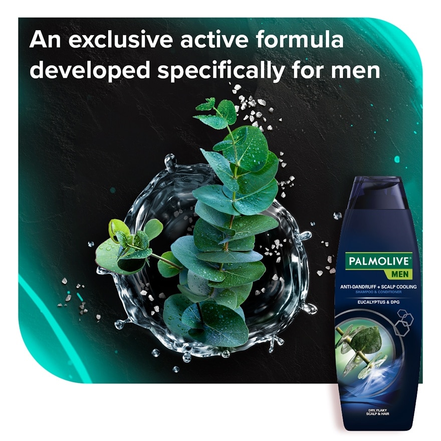 Palmolive Men Eucalyptus Anti-Dandruff + Scalp Cooling Shampoo 170mL image