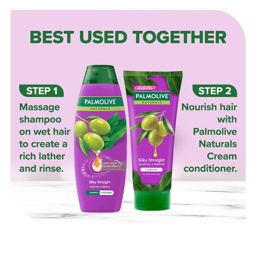 Palmolive Naturals Silky Straight Shampoo 90mL image