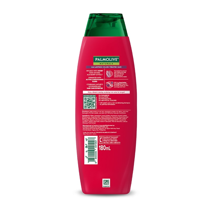 Palmolive Naturals Vibrant Color Shampoo 180mL image