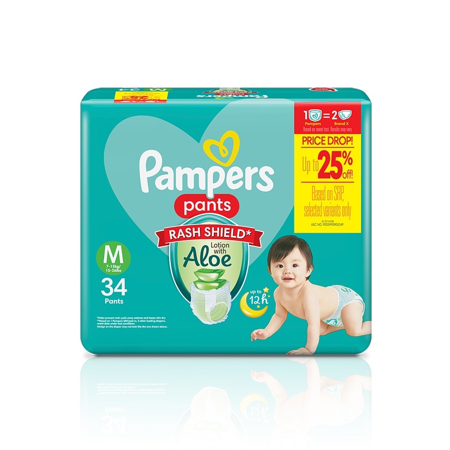 PAMPERS Baby Dry Pants Value Diaper Medium 34s