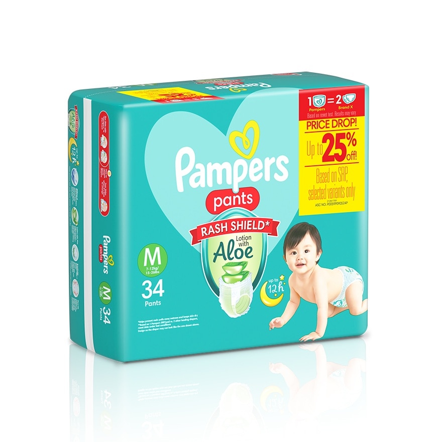 PAMPERS Baby Dry Pants Value Diaper Medium 34s