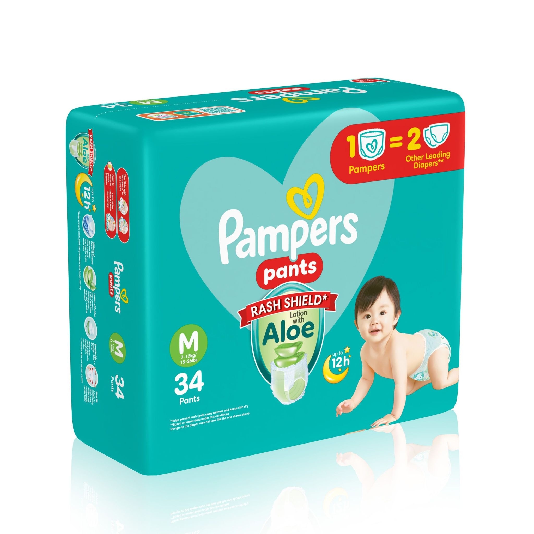 PAMPERS Baby Dry Pants Value Diaper Medium 34s