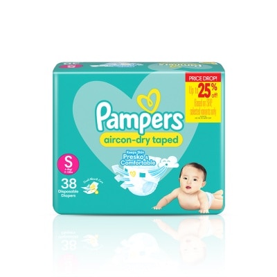 PAMPERS Baby Dry Taped Value Diaper Small 38s