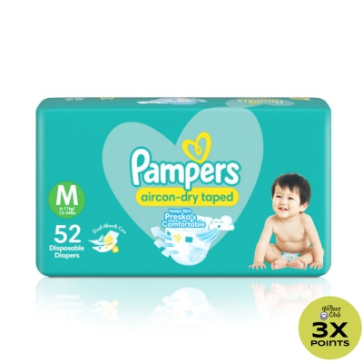 PAMPERS Baby Dry Taped Jumbo Diaper Medium 52s