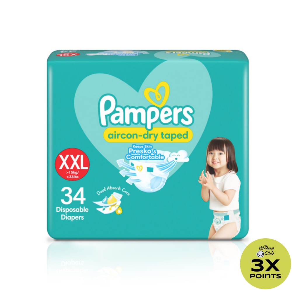 Baby Dry Extra Extra Large Diapers 34s