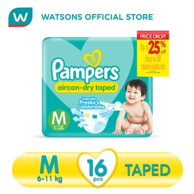 PAMPERS Baby Dry Taped Economy Diaper Medium 16s