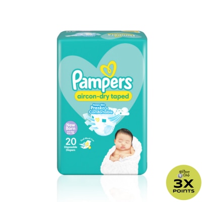 PAMPERS Baby Dry Taped Economy Diaper New Born 20s