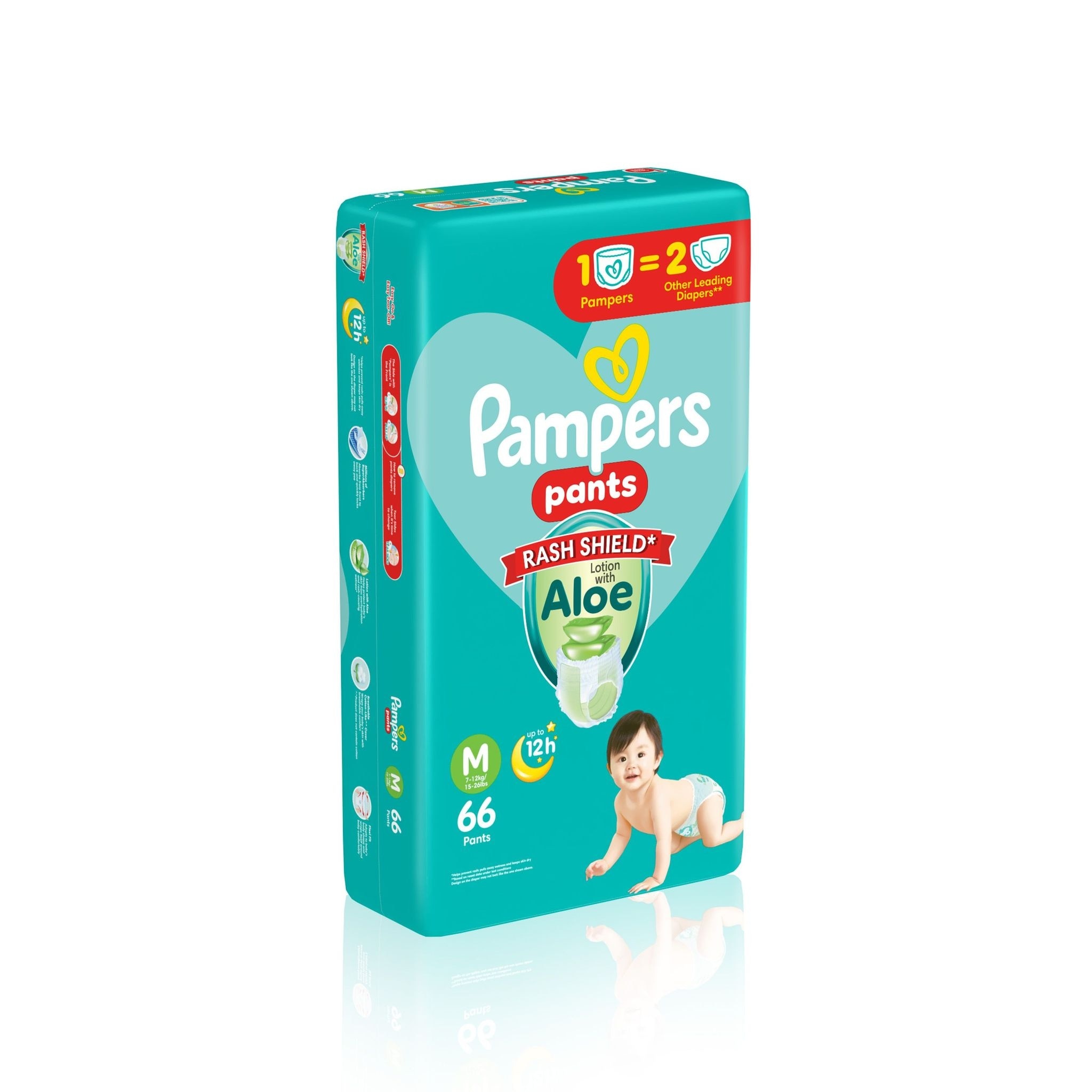 PAMPERS Baby Dry Pants Super Jumbo Diaper Medium 66s