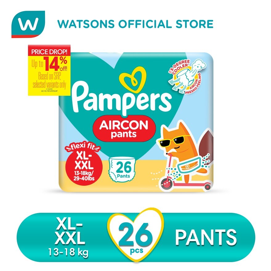 PAMPERS Aircon Pants Value Pack Diapers XL 26s