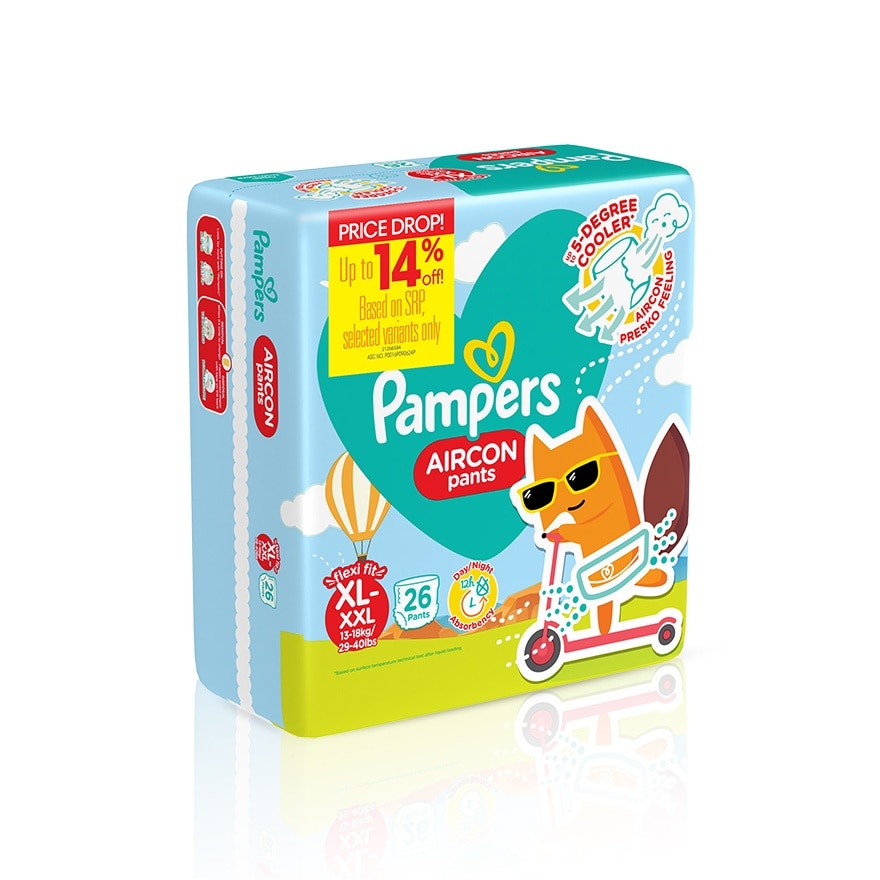 PAMPERS Aircon Pants Value Pack Diapers XL 26s