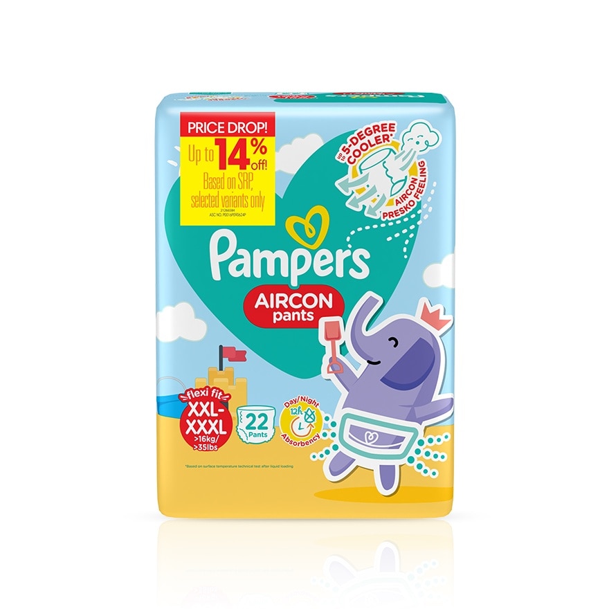 PAMPERS Aircon Pants Value Pack Diapers XXL 22s