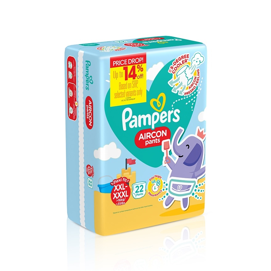 PAMPERS Aircon Pants Value Pack Diapers XXL 22s