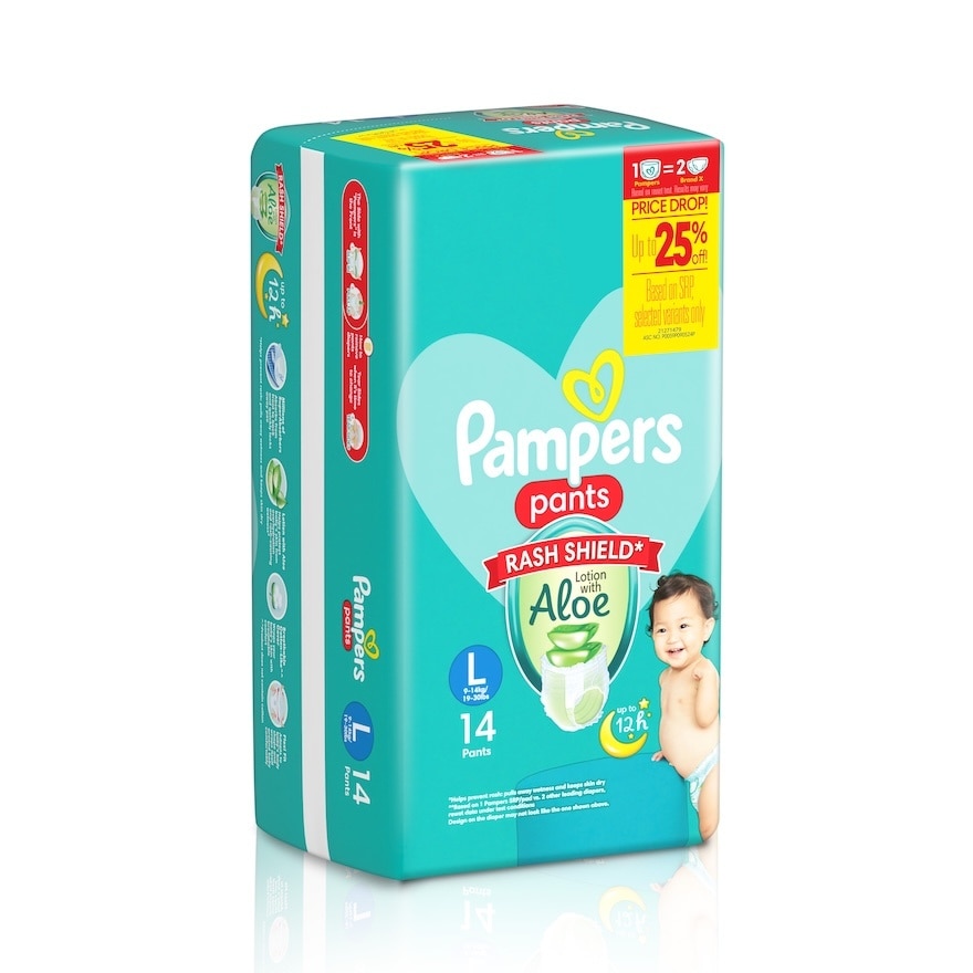 Baby Dry Pants Economy Diaper Large 14s Promo Pack