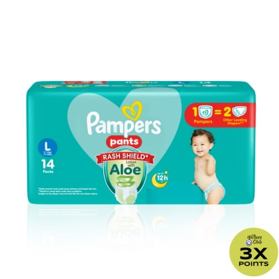 PAMPERS Baby Dry Pants Economy Diaper Large 14s Promo Pack