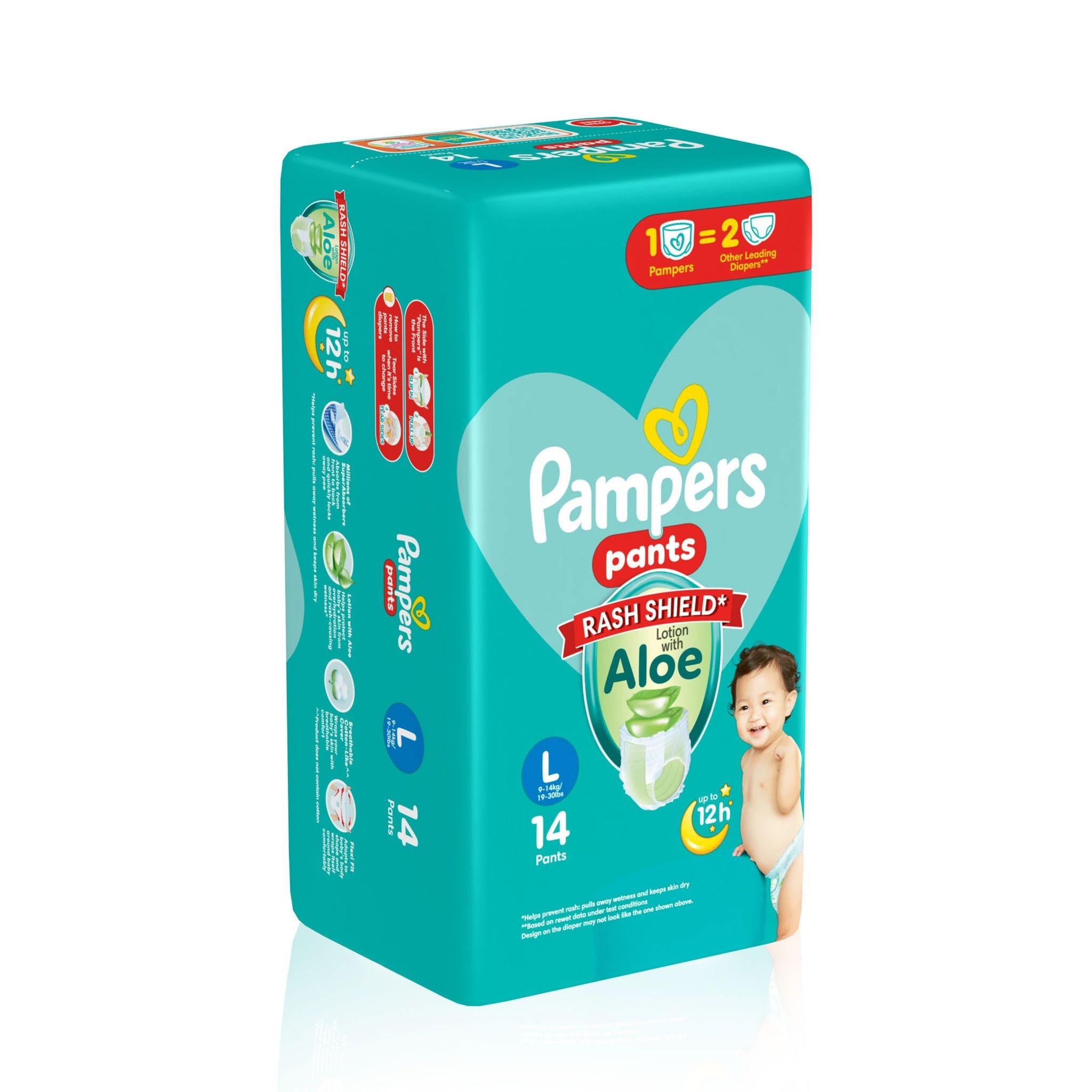Baby Dry Pants Economy Diaper Large 14s Promo Pack