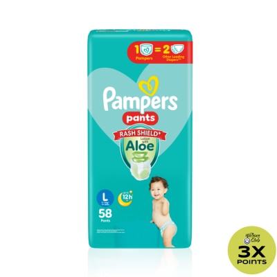 PAMPERS PAMPERS Baby Dry Pants Super Jumbo Diaper Large 58s Promo Pack