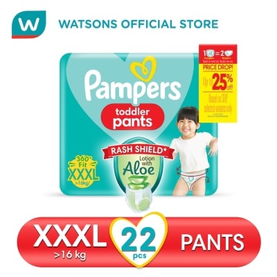 PAMPERS PAMPERS Baby Dry Toddler Pants Value Diaper XXXL 22s Promo Pack