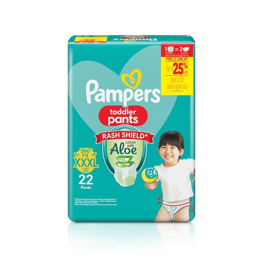 PAMPERS Baby Dry Toddler Pants Value Diaper XXXL 22s Promo Pack