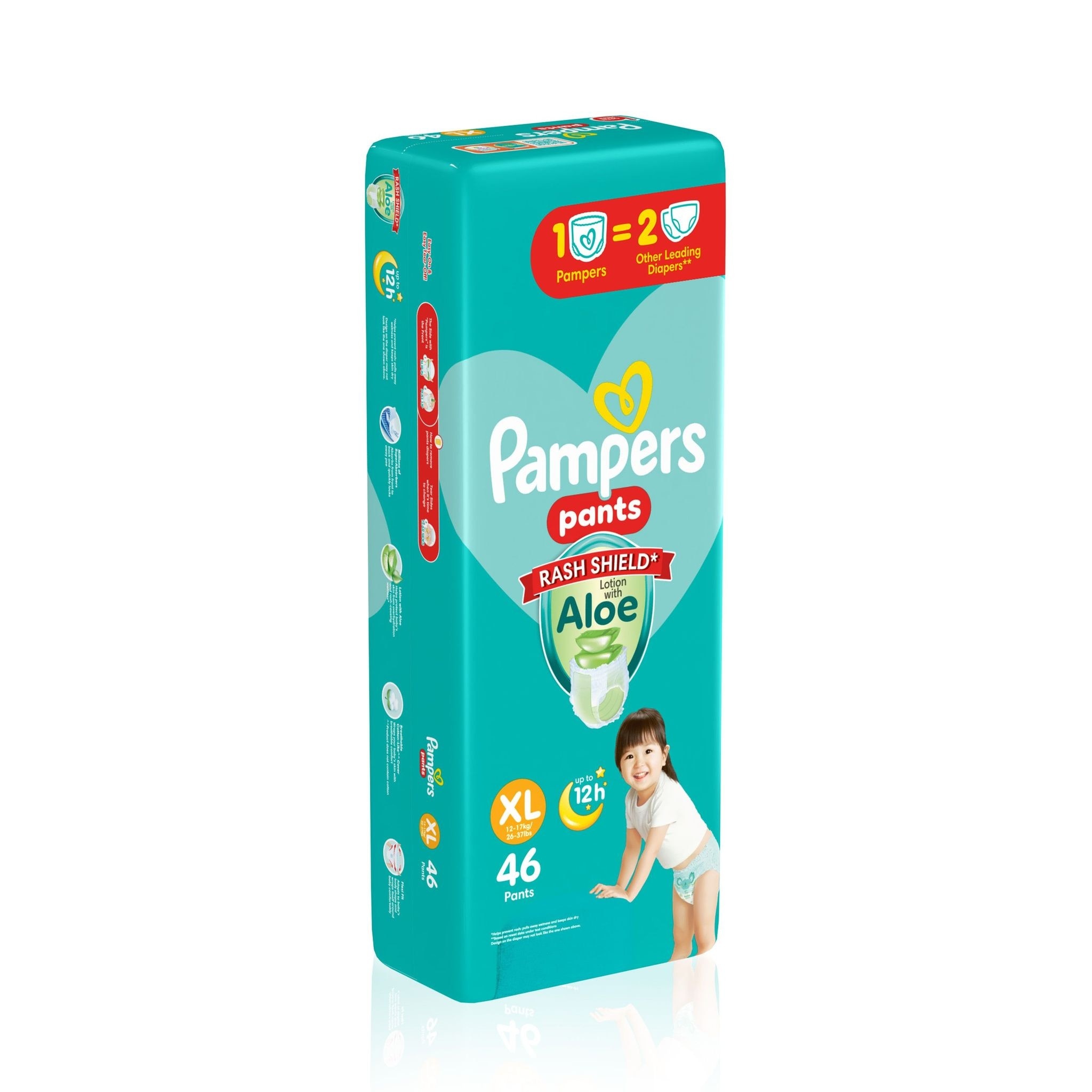 PAMPERS Baby Dry Pants Super Jumbo Diaper XL 46s Promo Pack