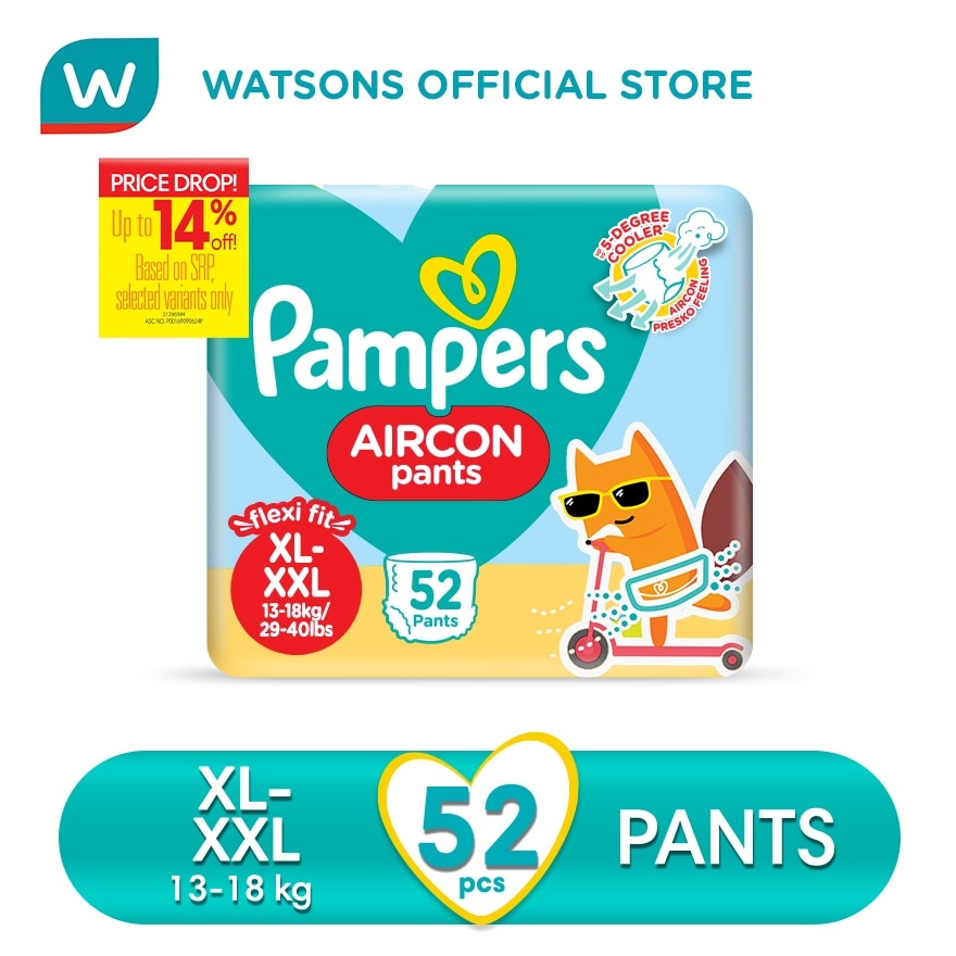 Pampers Aircon Pants Singles XL52