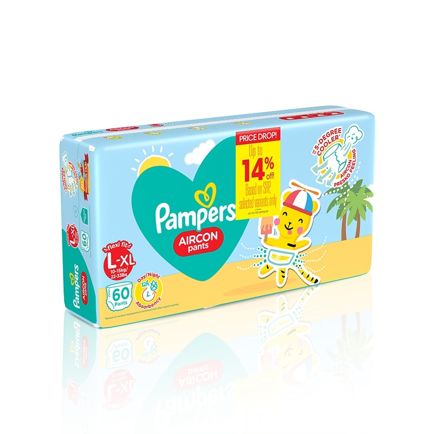 Pampers Aircon Pants Singles L60